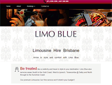 Tablet Screenshot of limoblue.com.au